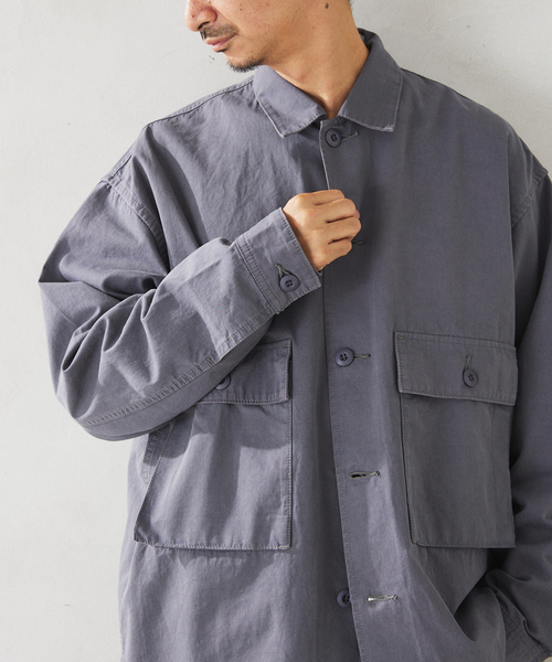 JOURNAL STANDARD relume(ジャーナルスタンダード レリューム)の「BURK / バーク スマイリーファティーグジャケット(ミリタリージャケット・メンズ・チャコールグレー/カーキ・MEDIUM/LARGE)」の15枚目の写真