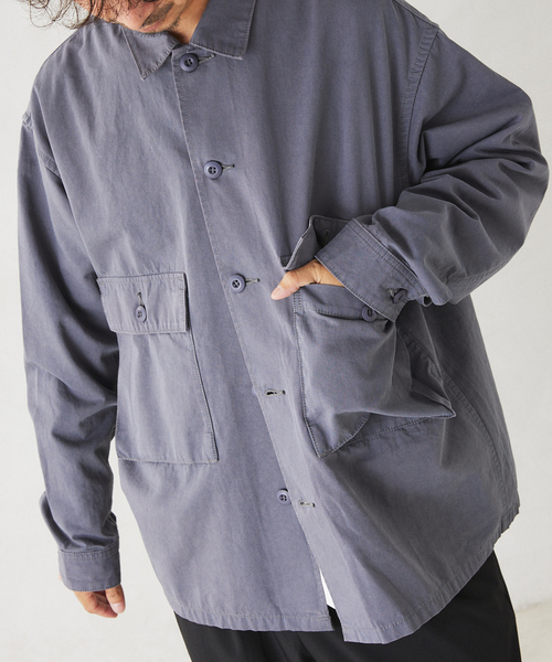 JOURNAL STANDARD relume(ジャーナルスタンダード レリューム)の「BURK / バーク スマイリーファティーグジャケット(ミリタリージャケット・メンズ・チャコールグレー/カーキ・MEDIUM/LARGE)」の17枚目の写真