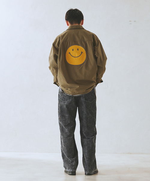 JOURNAL STANDARD relume(ジャーナルスタンダード レリューム)の「BURK / バーク スマイリーファティーグジャケット(ミリタリージャケット・メンズ・チャコールグレー/カーキ・MEDIUM/LARGE)」の20枚目の写真