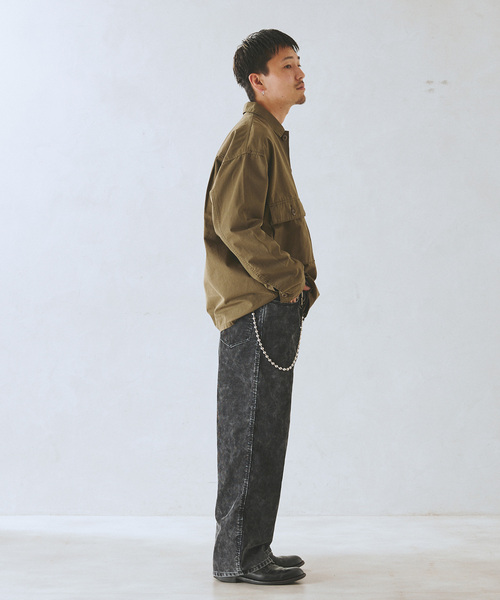 JOURNAL STANDARD relume(ジャーナルスタンダード レリューム)の「BURK / バーク スマイリーファティーグジャケット(ミリタリージャケット・メンズ・チャコールグレー/カーキ・MEDIUM/LARGE)」の22枚目の写真