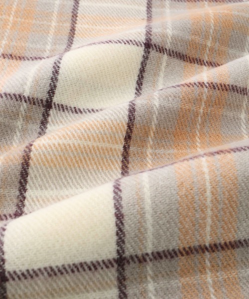 ROPE' PICNIC（ロペピクニック）の「【Peter MacArthur/ピーターマッカーサー】ウール混チェックストール（ストール/ショール・レディース・クリーム/キナリ/ブラウン・FREE）」の12枚目の写真