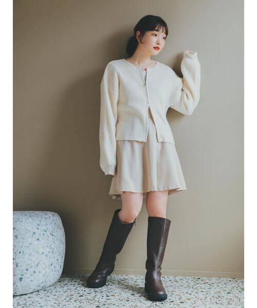 ehka sopo（エヘカソポ）の「ロングブーツ（ブーツ・レディース・ブラック/ブラウン・L/M）」の4枚目の写真