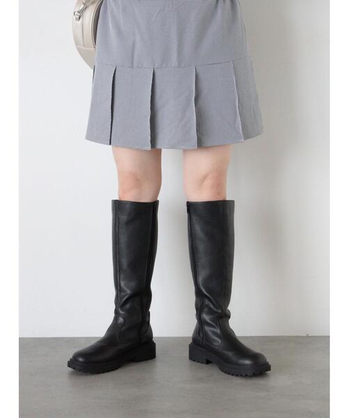 ehka sopo（エヘカソポ）の「ロングブーツ（ブーツ・レディース・ブラック/ブラウン・L/M）」の5枚目の写真