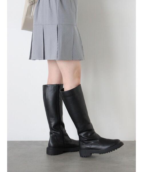 ehka sopo（エヘカソポ）の「ロングブーツ（ブーツ・レディース・ブラック/ブラウン・L/M）」の6枚目の写真