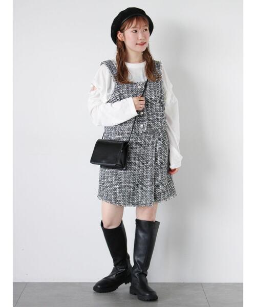 ehka sopo（エヘカソポ）の「ロングブーツ（ブーツ・レディース・ブラック/ブラウン・L/M）」の14枚目の写真