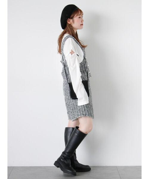 ehka sopo（エヘカソポ）の「ロングブーツ（ブーツ・レディース・ブラック/ブラウン・L/M）」の16枚目の写真