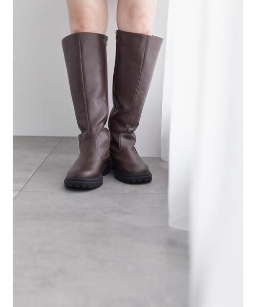 ehka sopo（エヘカソポ）の「ロングブーツ（ブーツ・レディース・ブラック/ブラウン・L/M）」の21枚目の写真