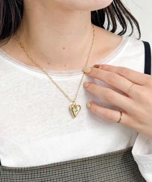 fredy emue（フレディエミュ）の「3Dハートアジャストペンダント（ネックレス・レディース・シルバー/ゴールド・FREE）」の6枚目の写真