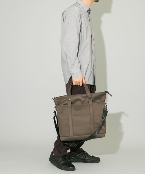RODE SKO（ロデスコ）の「撥水2WAYビッグトートバッグ（トートバッグ・メンズ・カーキ/ブラック/グレー・ONE）」の8枚目の写真