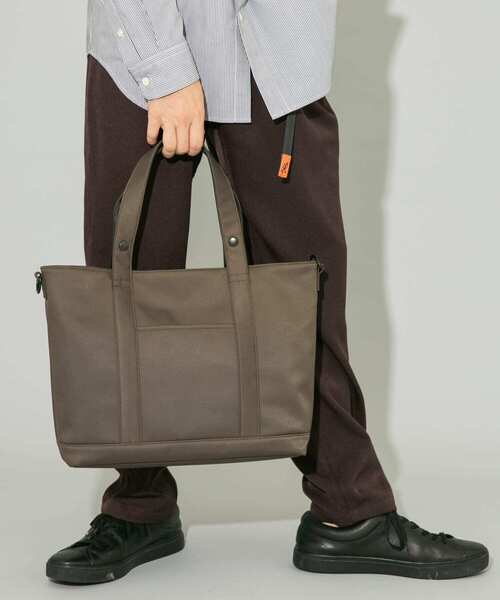 RODE SKO（ロデスコ）の「撥水2WAYビッグトートバッグ（トートバッグ・メンズ・カーキ/ブラック/グレー・ONE）」の9枚目の写真