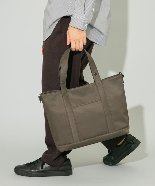 RODE SKO（ロデスコ）の「撥水2WAYビッグトートバッグ（トートバッグ・メンズ・カーキ/ブラック/グレー・ONE）」の11枚目の写真