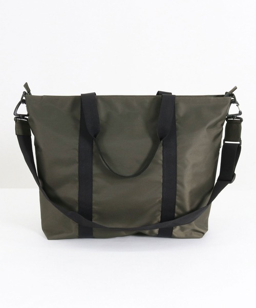 ADAM PATEK(アダムパテック)の「ADAMPATEK/firm polyester tote bag/ポリエステルビッグトートバッグ(AP2429025)(トートバッグ・レディース・カーキ/ブラック・FREE)」の15枚目の写真