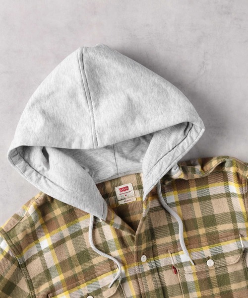 Levi's（リーバイス）の「【Levi's】フードシャツ（シャツ/ブラウス・メンズ・イエロー・M/L/S）」の3枚目の写真