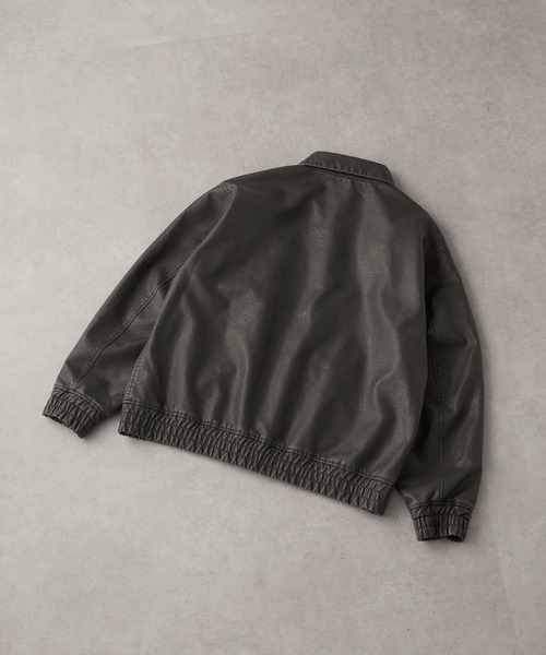 EMMA CLOTHES(エマクローズ)の「ヴィンテージメイク オーバーサイズA-2ブルゾン(ブルゾン・メンズ・ブラック/ダークブラウン・M/L)」の10枚目の写真
