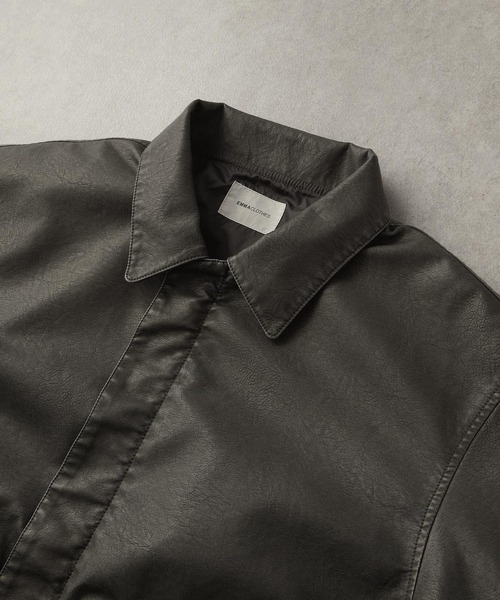 EMMA CLOTHES(エマクローズ)の「ヴィンテージメイク オーバーサイズA-2ブルゾン(ブルゾン・メンズ・ブラック/ダークブラウン・M/L)」の12枚目の写真