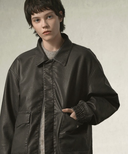 EMMA CLOTHES(エマクローズ)の「ヴィンテージメイク オーバーサイズA-2ブルゾン(ブルゾン・メンズ・ブラック/ダークブラウン・M/L)」の20枚目の写真