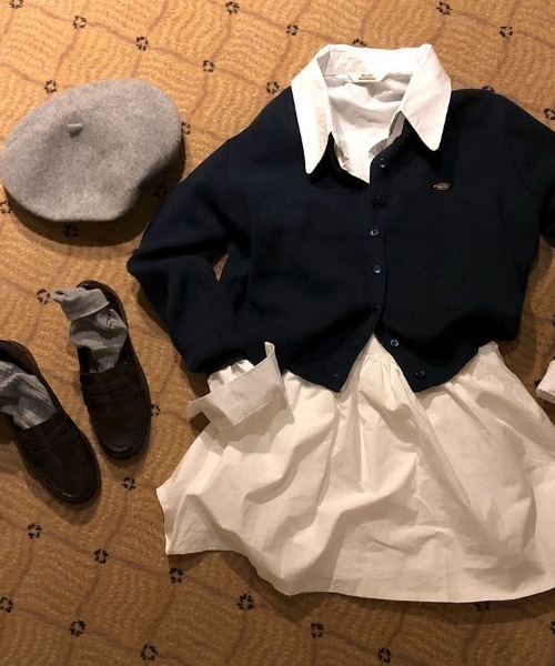 BEIDELLI（ベイデリー）の「[BELLIDE MADE] デイリーラウンドペンダントカーディガン（カーディガン/ボレロ・レディース・ネイビー/レッド/ブルー/グレー/ブラック/アイボリー・FREE）」の16枚目の写真