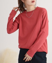 ユニセックス 無地 裏起毛 長袖 Tシャツ