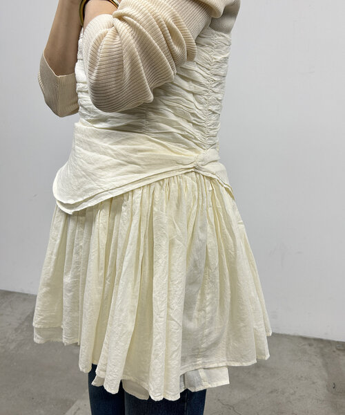 【セール】【crinkle crinkle crinkle】コルセットキャミソール（シャツ/ブラウス）｜LOUNGEDRESS（ラウンジドレス）