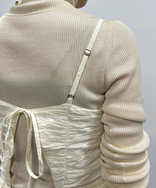 【セール】【crinkle crinkle crinkle】コルセットキャミソール（シャツ/ブラウス）｜LOUNGEDRESS（ラウンジドレス）