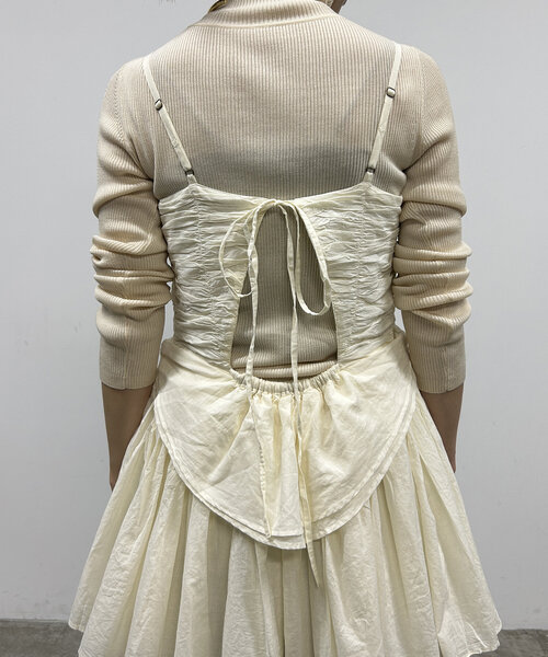 【セール】【crinkle crinkle crinkle】コルセットキャミソール（シャツ/ブラウス）｜LOUNGEDRESS（ラウンジドレス）