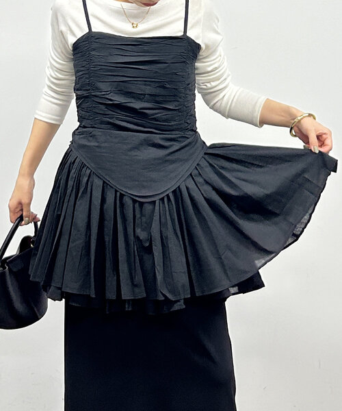 【セール】【crinkle crinkle crinkle】コルセットキャミソール（シャツ/ブラウス）｜LOUNGEDRESS（ラウンジドレス）