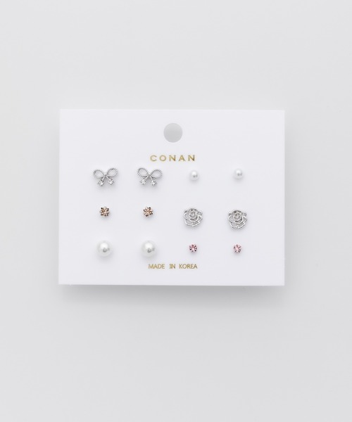 ciite'(シーテ)の「ピアス 6セット / pierce 6 set(ピアス(両耳用)・レディース・シルバー/ゴールド・FREE)」の1枚目の写真