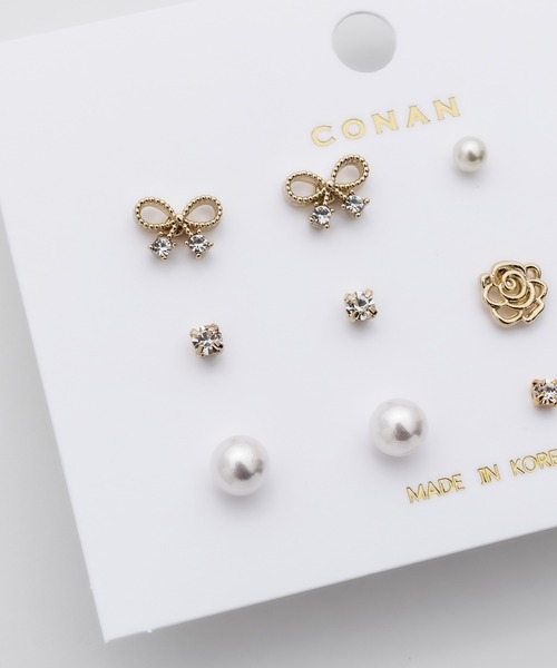 ciite'(シーテ)の「ピアス 6セット / pierce 6 set(ピアス(両耳用)・レディース・シルバー/ゴールド・FREE)」の4枚目の写真