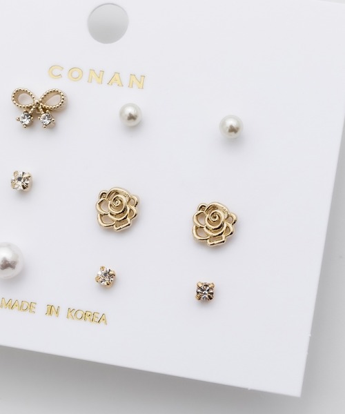 ciite'(シーテ)の「ピアス 6セット / pierce 6 set(ピアス(両耳用)・レディース・シルバー/ゴールド・FREE)」の5枚目の写真
