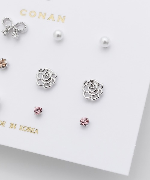 ciite'(シーテ)の「ピアス 6セット / pierce 6 set(ピアス(両耳用)・レディース・シルバー/ゴールド・FREE)」の8枚目の写真