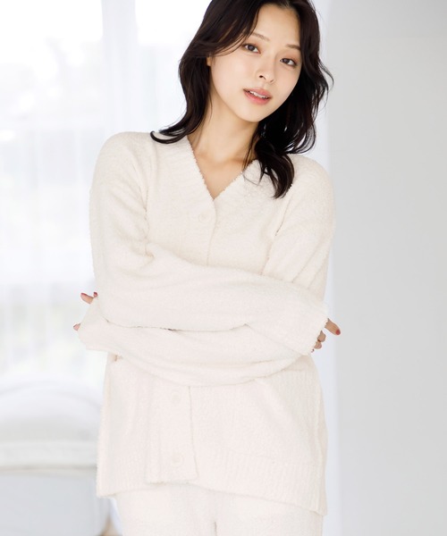 Dita(ディータ)の「モールニットカーディガン上下セット(ルームウェア/パジャマ・レディース・アイボリー/ピンク/ラベンダー/ミント/ブラウン系その他・FREE)」の7枚目の写真