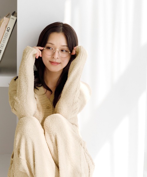 Dita(ディータ)の「モールニットカーディガン上下セット(ルームウェア/パジャマ・レディース・アイボリー/ピンク/ラベンダー/ミント/ブラウン系その他・FREE)」の18枚目の写真