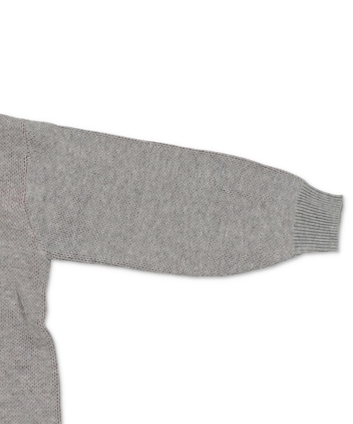 SPINNS（スピンズ）の「WORLD国旗ビッグジャガードニット（ニット/セーター・レディース・キナリ/杢グレー/バーガンディー/ネイビー・ONESIZE）」の5枚目の写真