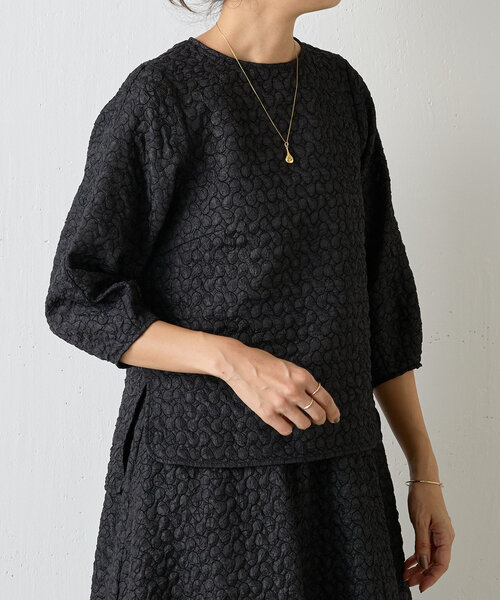 LIVETART（リヴェタート）の「《LIVETART》 ポコポコプルオーバー（シャツ/ブラウス・レディース・ブラック/グリーン・FREE）」の2枚目の写真