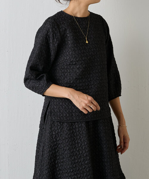 LIVETART（リヴェタート）の「《LIVETART》 ポコポコプルオーバー（シャツ/ブラウス・レディース・ブラック/グリーン・FREE）」の9枚目の写真