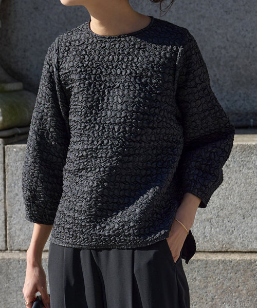 LIVETART（リヴェタート）の「《LIVETART》 ポコポコプルオーバー（シャツ/ブラウス・レディース・ブラック/グリーン・FREE）」の12枚目の写真