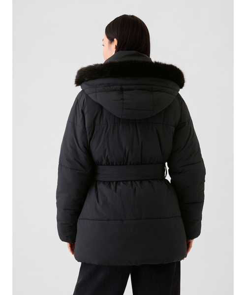 GAP(ギャップ)の「ビッグ パフプリマロフト(R)ジャケット(ダウンジャケット/コート・レディース・ブラック・L/S/M/XS/XXS)」の2枚目の写真