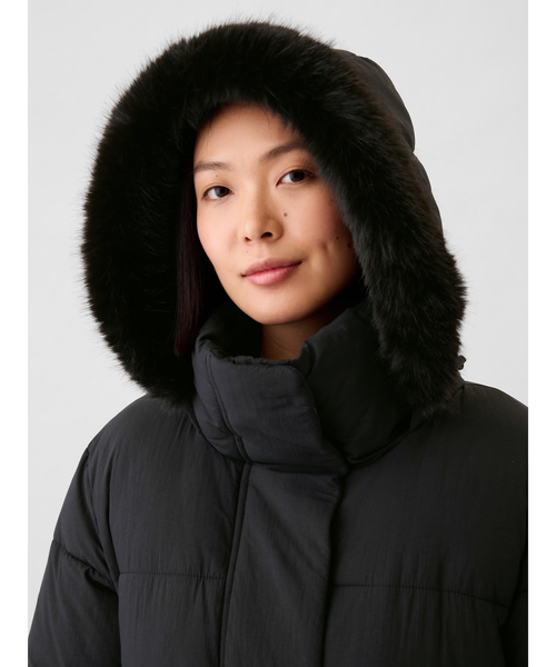 GAP(ギャップ)の「ビッグ パフプリマロフト(R)ジャケット(ダウンジャケット/コート・レディース・ブラック・L/S/M/XS/XXS)」の4枚目の写真