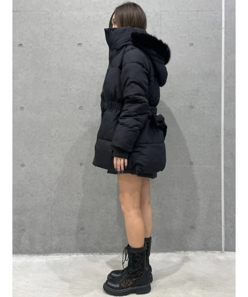 GAP(ギャップ)の「ビッグ パフプリマロフト(R)ジャケット(ダウンジャケット/コート・レディース・ブラック・L/S/M/XS/XXS)」の6枚目の写真