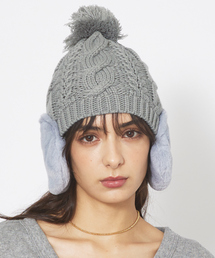 【RUBEN / ルーベン】イヤーマフ付き裏ボアニットキャップ / RUS-8053