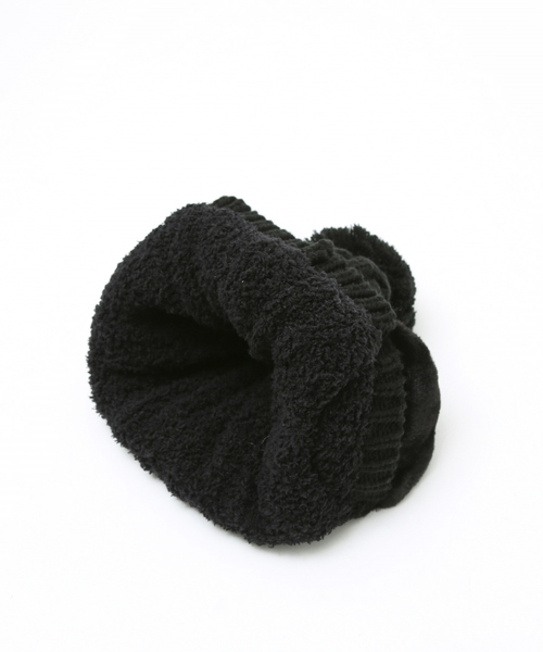 Ruben（ルーベン）の「【RUBEN / ルーベン】イヤーマフ付き裏ボアニットキャップ / RUS-8053（ニットキャップ/ビーニー・レディース・ブルー/アイボリー/ライトグレー/ベージュ/ラベンダー/グレー/ブラック/グレイッシュベージュ・フリー）」の18枚目の写真