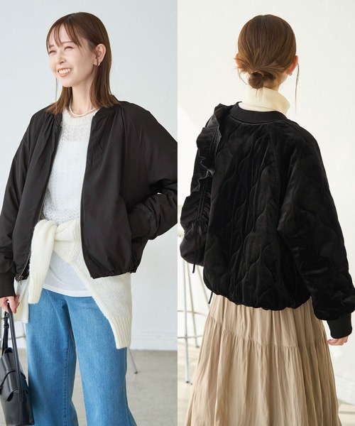 ROPE ロペ　ジャケット　ブルゾン JUN&ROPÉ(ジュン アンド ロペ) / ロゴモノグラムジャガード