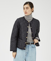 【Traditional Weatherwear】キルティングノーカラーブルゾン