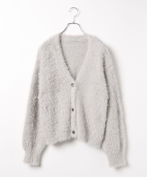 BAYFLOW（ベイフロー）の「[柔らかな着心地]シャギーニットカーディガン（カーディガン/ボレロ・レディース・チャコール/ライトグレー/ブルーグリーン・FREE）」の15枚目の写真