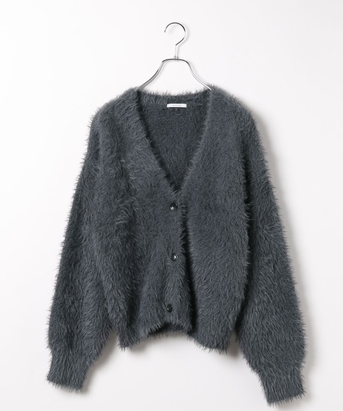 BAYFLOW（ベイフロー）の「[柔らかな着心地]シャギーニットカーディガン（カーディガン/ボレロ・レディース・チャコール/ライトグレー/ブルーグリーン・FREE）」の16枚目の写真