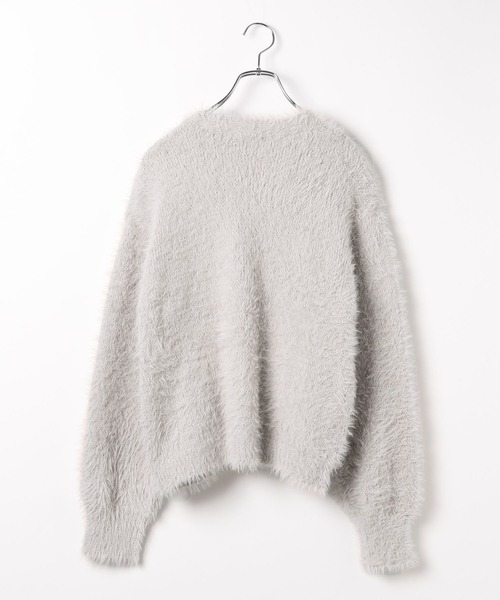 BAYFLOW（ベイフロー）の「[柔らかな着心地]シャギーニットカーディガン（カーディガン/ボレロ・レディース・チャコール/ライトグレー/ブルーグリーン・FREE）」の18枚目の写真