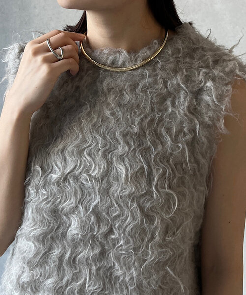 DouDou（ドゥドゥ）の「ボリュームチョーカー（ネックレス・レディース・シルバー/ゴールド・FREE）」の4枚目の写真