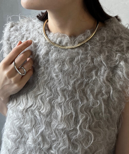 DouDou（ドゥドゥ）の「ボリュームチョーカー（ネックレス・レディース・シルバー/ゴールド・FREE）」の5枚目の写真