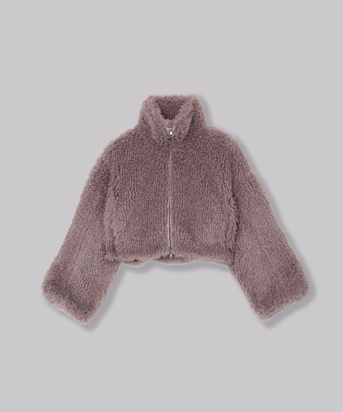 ジャケット・アウター NEW CRIMPED FUR CROPPED BLOUSON NEW CRIMPED FUR CROPPED BLOUSON / ニュークリンプドファー