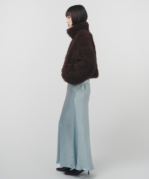 NEW CRIMPED FUR CROPPED BLOUSON / ニュークリンプドファー